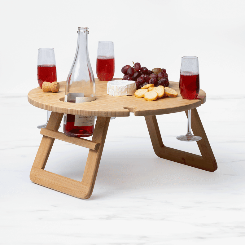 Salisbury & Co Round Folding Picnic Table 50cm Natural Kitchen Warehouse™